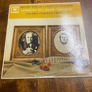 BRUNO WALTER CONDUCTS SCHUBERT Symphony In C Major "The Great" ML5619 1960 Vinyl
